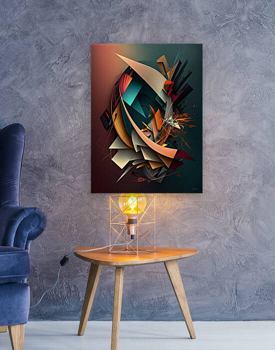 Modern abstract painting for bedroom and living r by Aroness