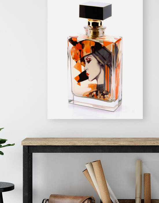 modern painting on wood and on canvas perfume bot by Aroness