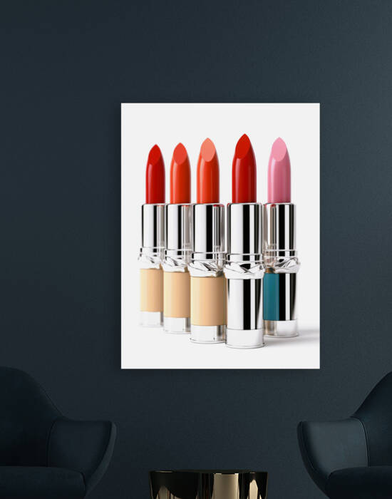modern painting on wood and on canvas lipstick by aroness wall art  by Aroness