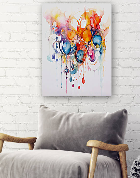Modern abstract wall art on wood and metal by Aroness
