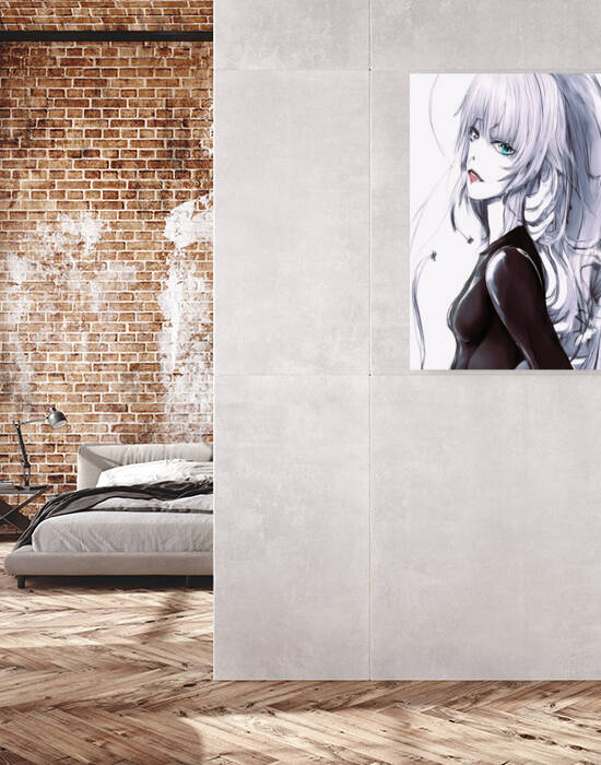 Portrait of a modern woman on canvas by Aroness