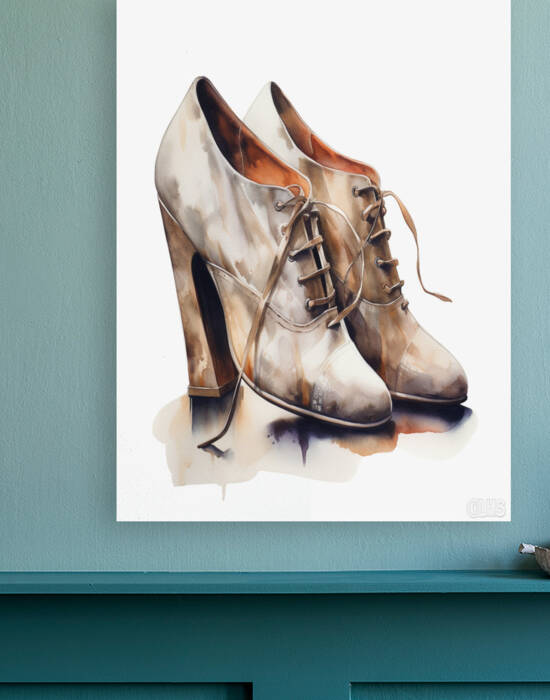 Modern shoe painting painting effect by Aroness