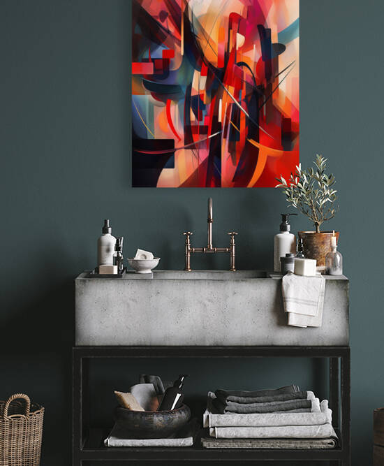 Colorful wall art for home and apartment by Aroness