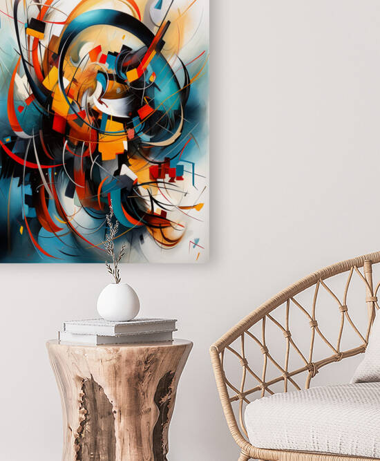 Modern painting for living room wall art by Aroness