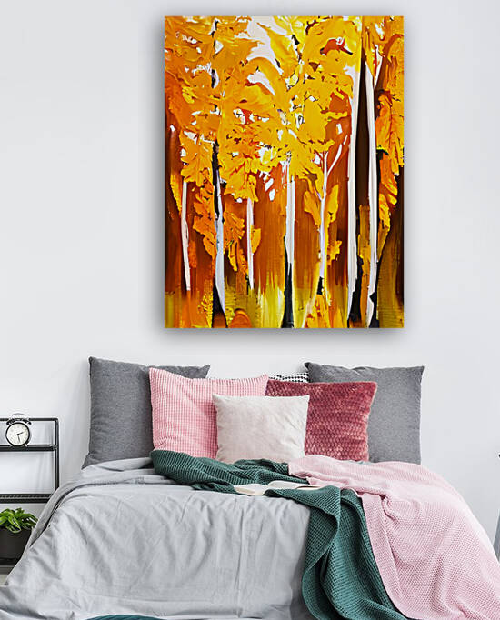 Modern Forest Wall Art Reproduction