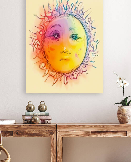 the bright sun above the sea by Aroness