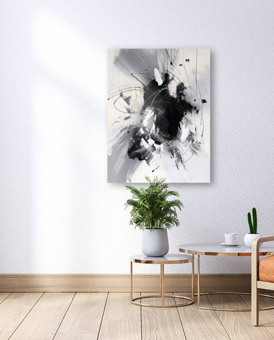 From the earth to the moon modern art by Aroness