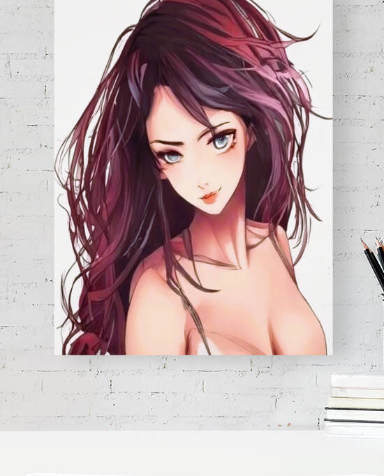 Portrait of modern woman wall art by Aroness