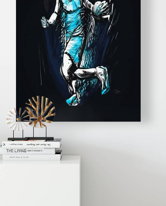 Modern basketball player Reproduction