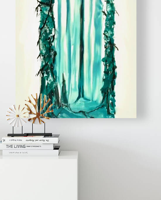Modern painting of the forest by Aroness