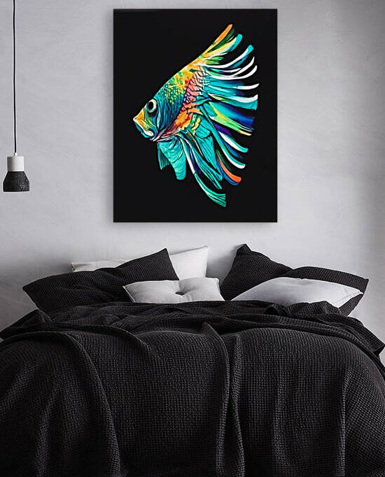Beautiful modern fish Reproduction