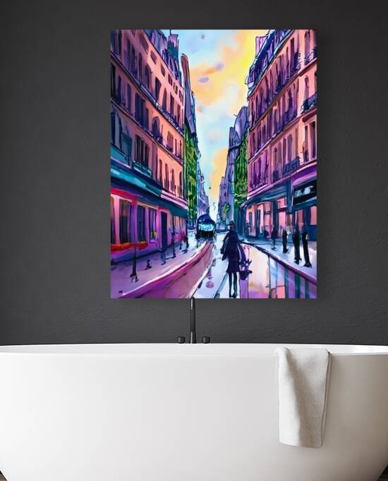Modern painting of the city to decorate my living by Aroness