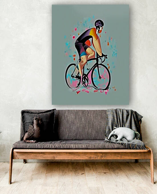 Cyclist at the Tour de France by Aroness