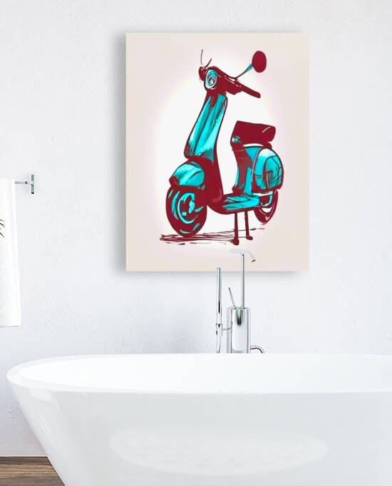 old scooter by Aroness