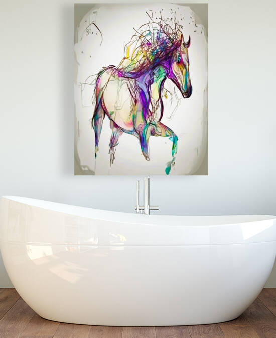 beautiful galloping horse by Aroness