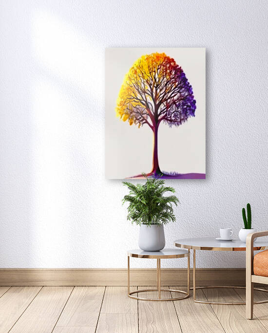 tree in the forest in Autumn by Aroness