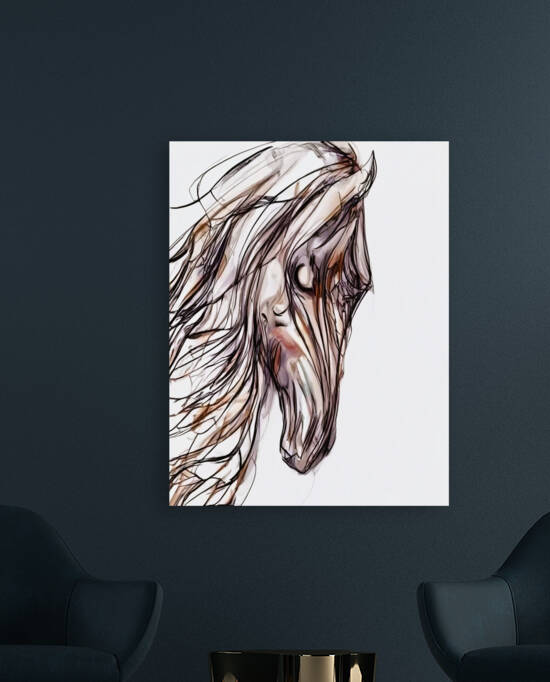 Galloping horse painting by Aroness