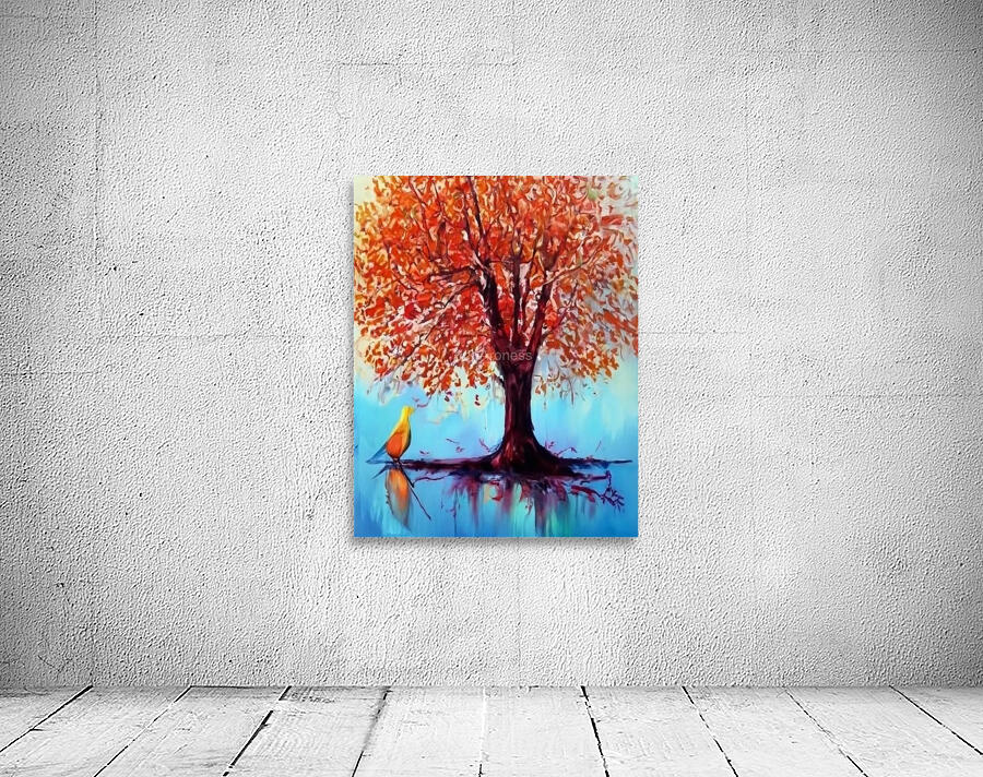 A tree and a bird Wall Preview