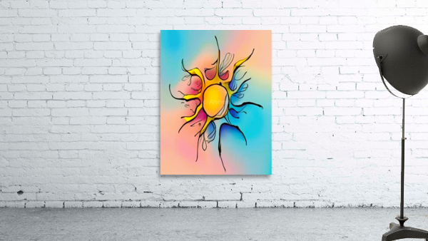 The Sun Wall Art Wall Preview
