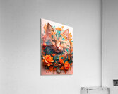 cat painted with beautiful attractive colors Acrylic Print