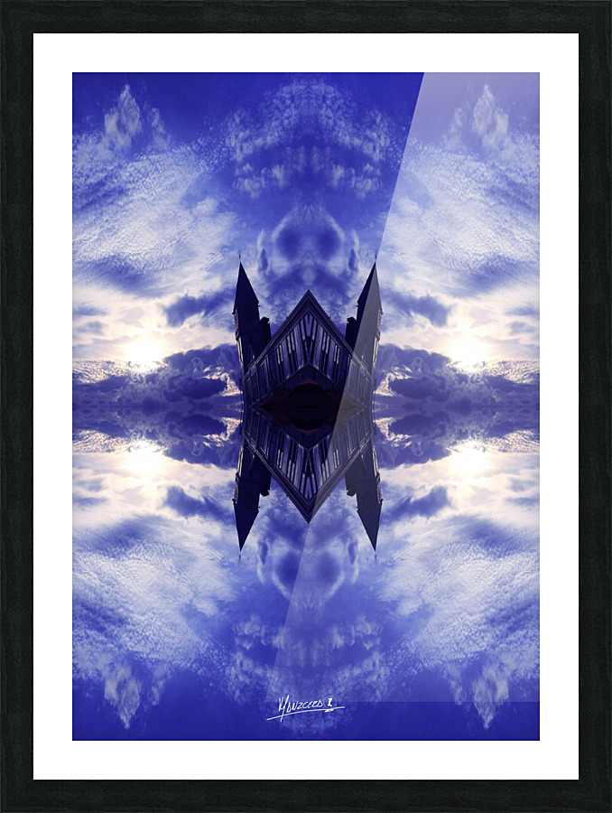 blue 10 Picture Frame print