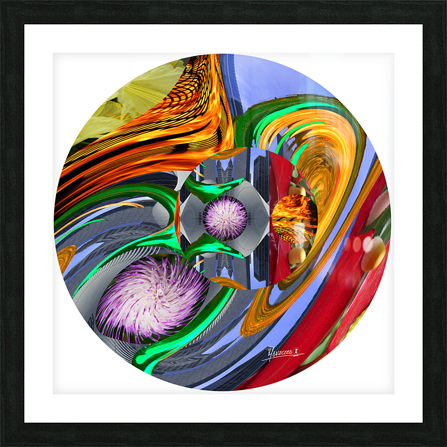 Psychedelic 16 Picture Frame print