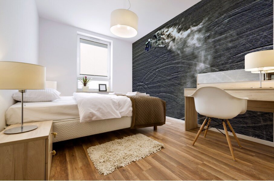 DUSTY TRACTOR TURNS Mural print