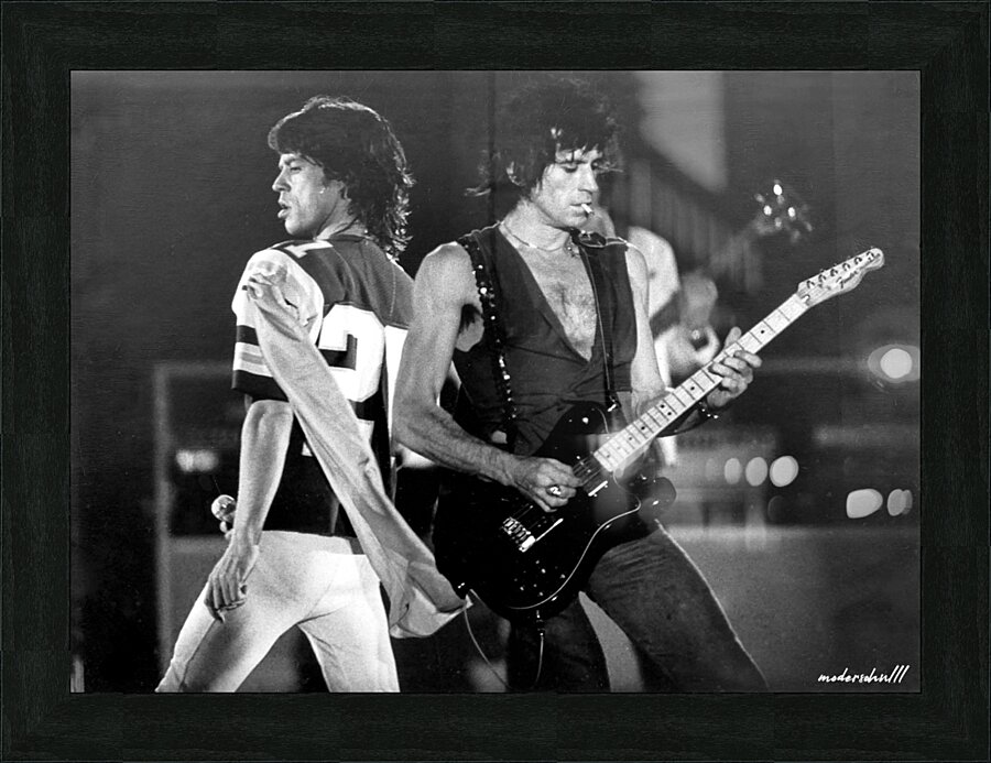 MICK AND KEITH  Picture Frame print