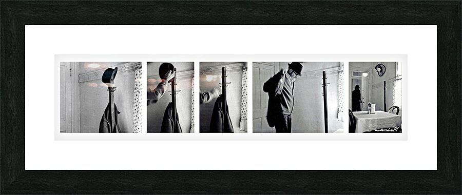 COAT RACK CAFE Picture Frame print