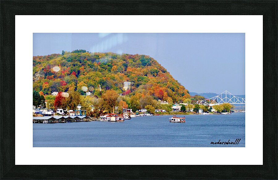 LANSING IOWA FALL Picture Frame print