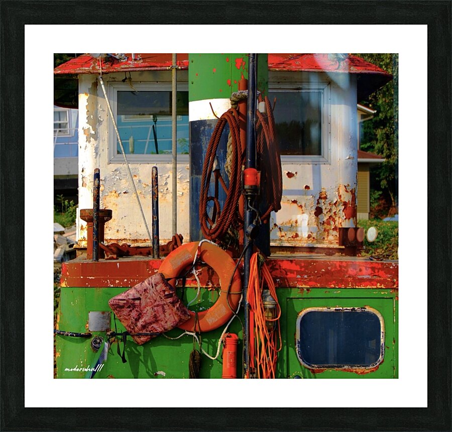 BOAT COLOR Picture Frame print