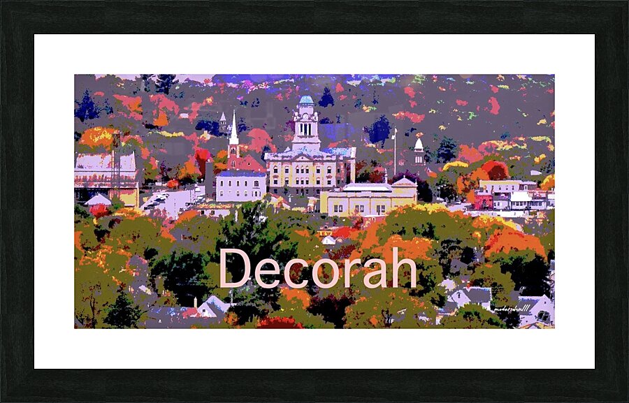 DECORAH IOWA Picture Frame print