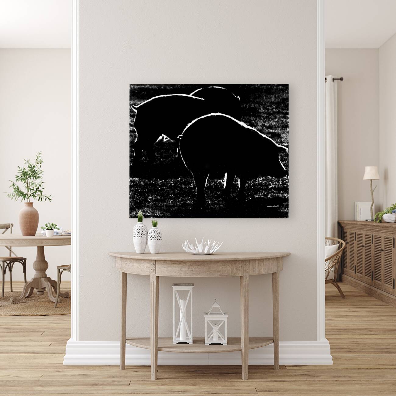 PIGS backlit Reproduction