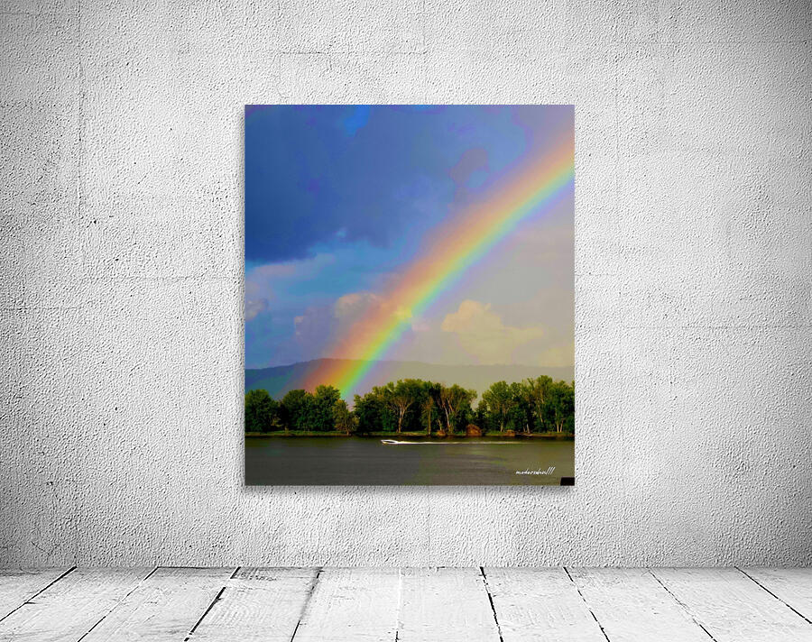 BOAT UNDER RAINBOW Wall Preview