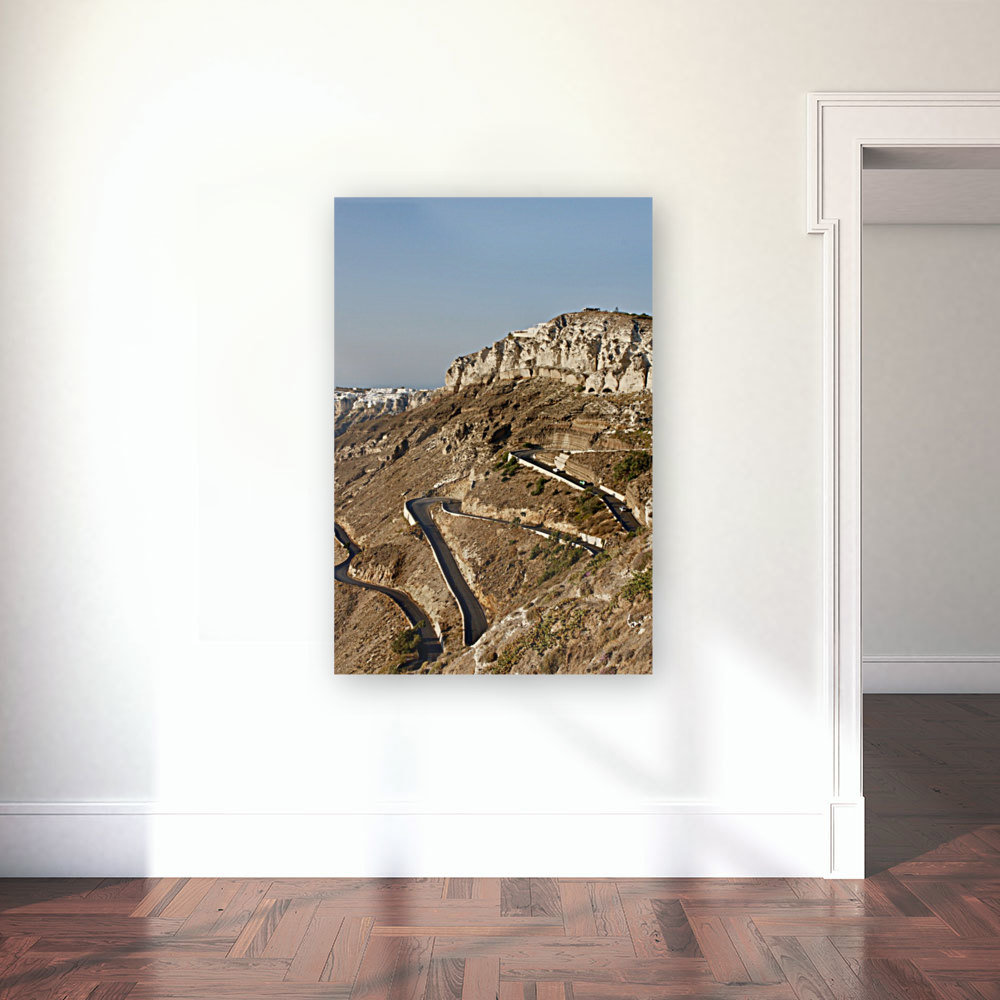 Santorini Switchbacks Reproduction
