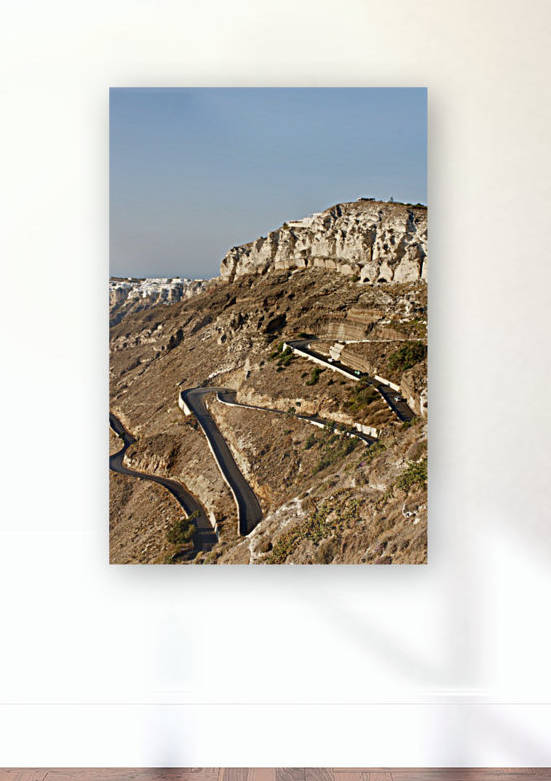 Santorini Switchbacks Reproduction