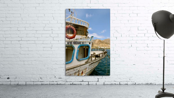 Greek Boat Wall Preview