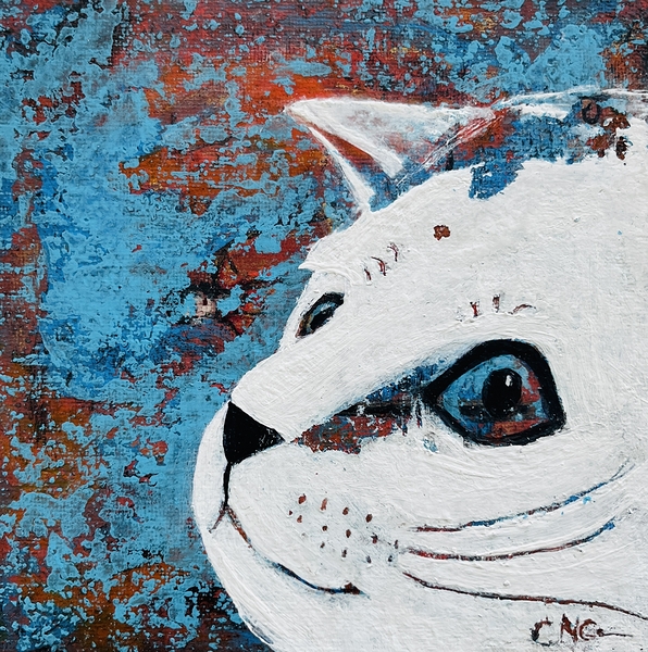 Blue kitty  Digital Download