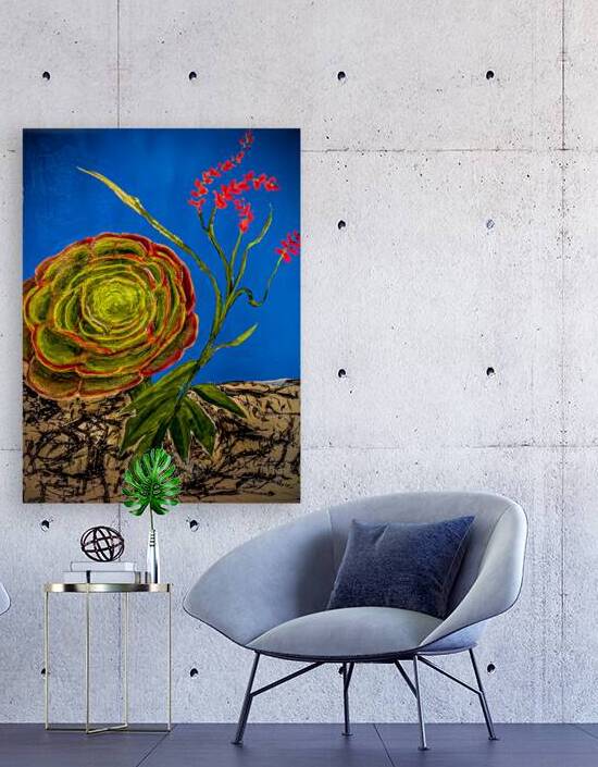 Succulent Blooms by Connie Carleton Art