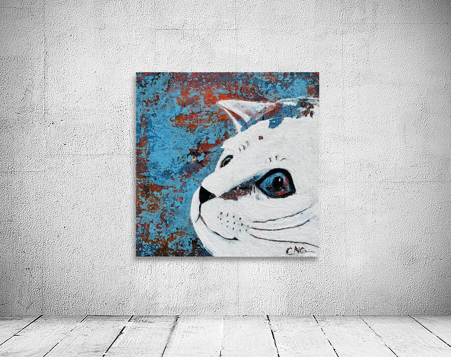 Blue kitty  Wall Preview