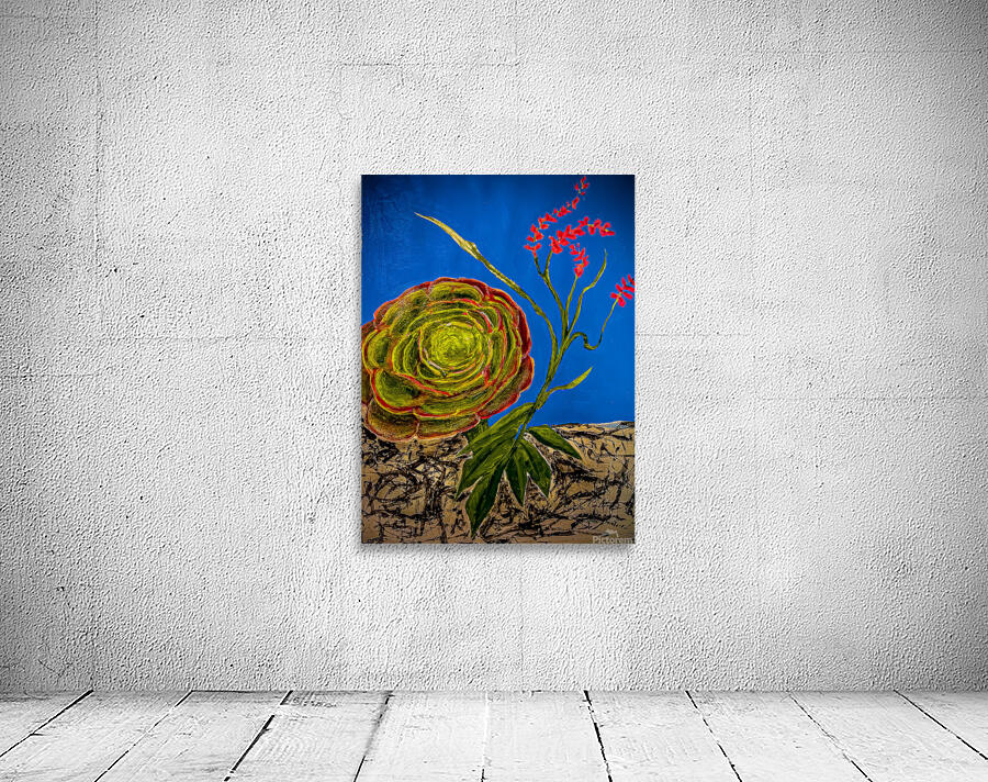Succulent Blooms Wall Preview