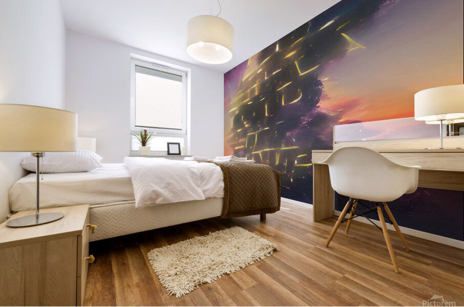 Black Star Mural print