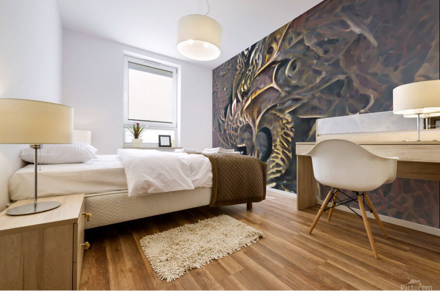 dragon Mural print