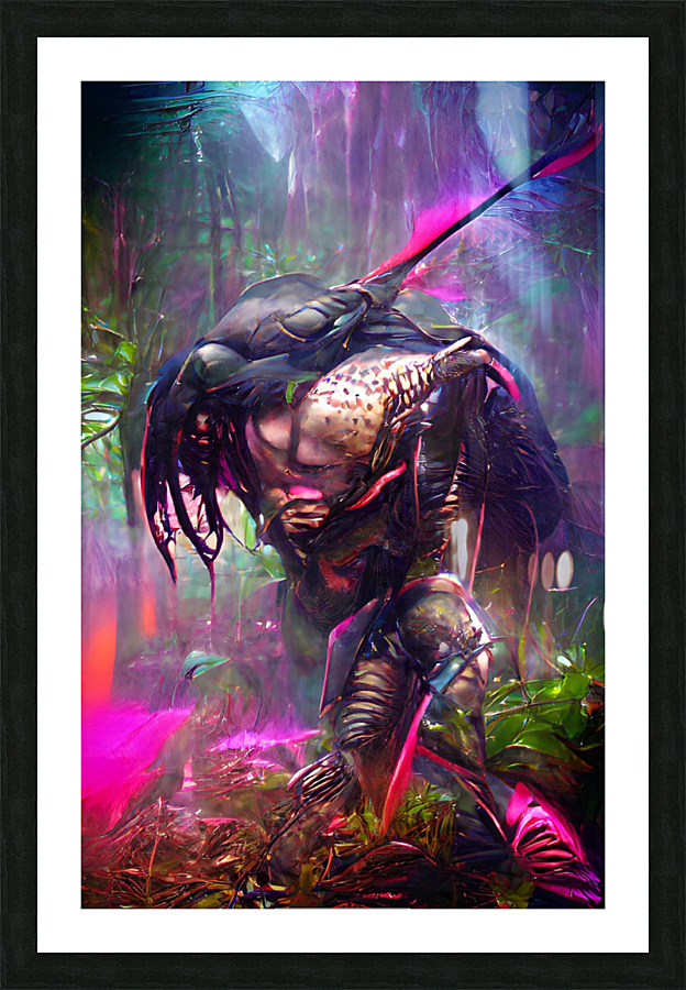 predator3 Picture Frame print
