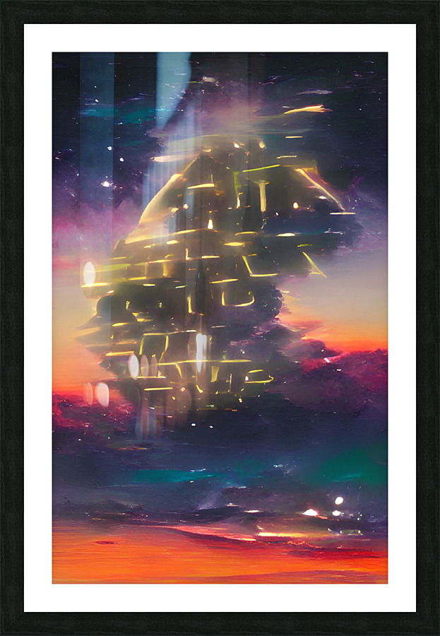 Black Star Picture Frame print