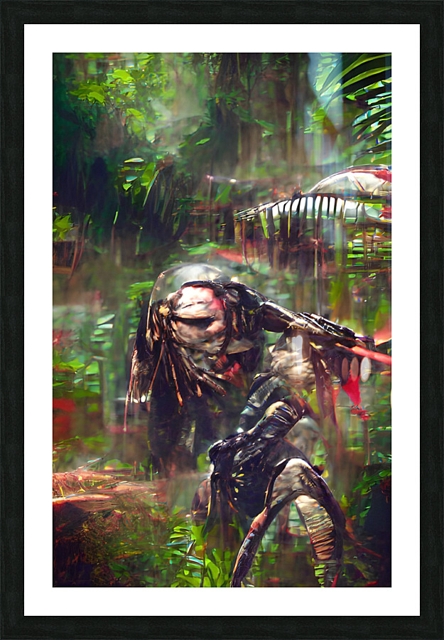 predator2 Picture Frame print