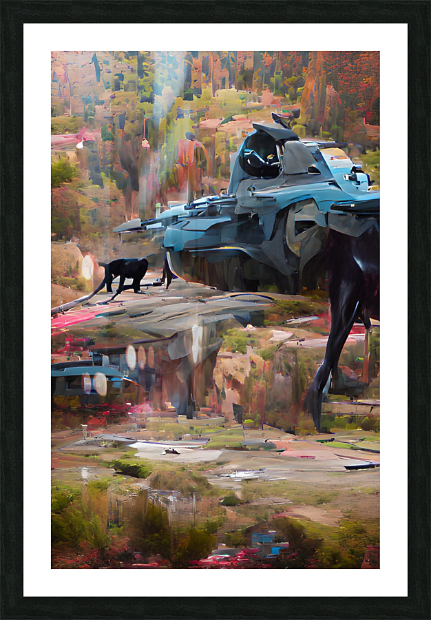Starship Picture Frame print