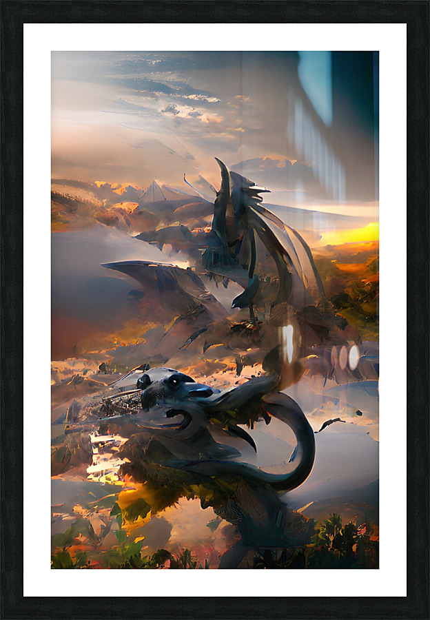 dragon11 Picture Frame print