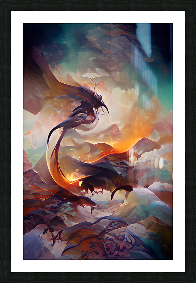 dragon9 Picture Frame print