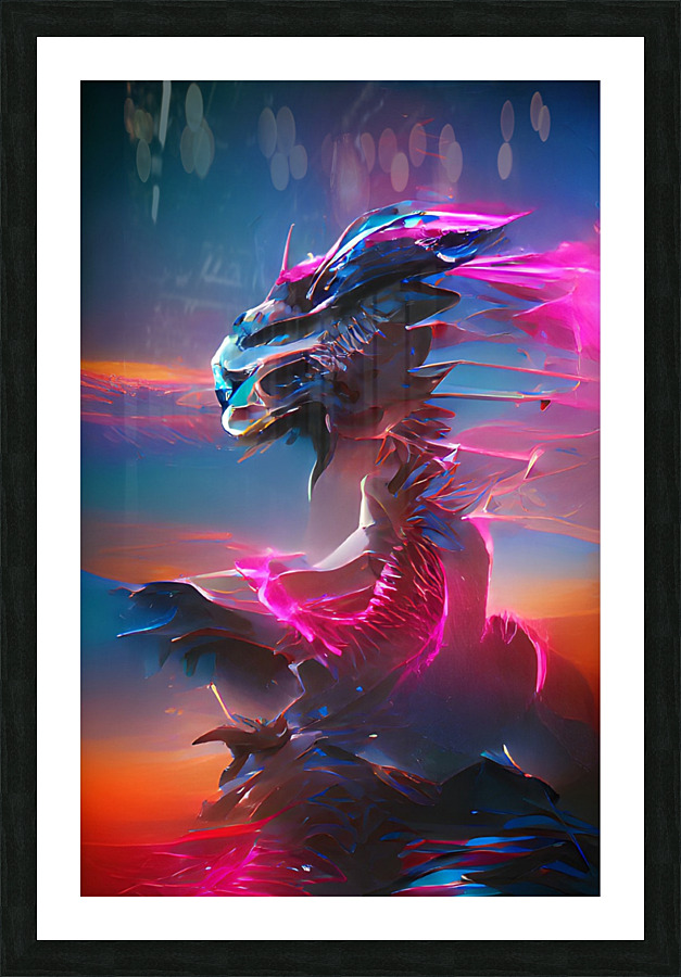 dragon6 Picture Frame print